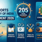 AAI Recruitment 2026: Apply Online for 205 Graduate, Diploma & ITI Apprentice Vacancies | Stipend up to ₹15,000/month