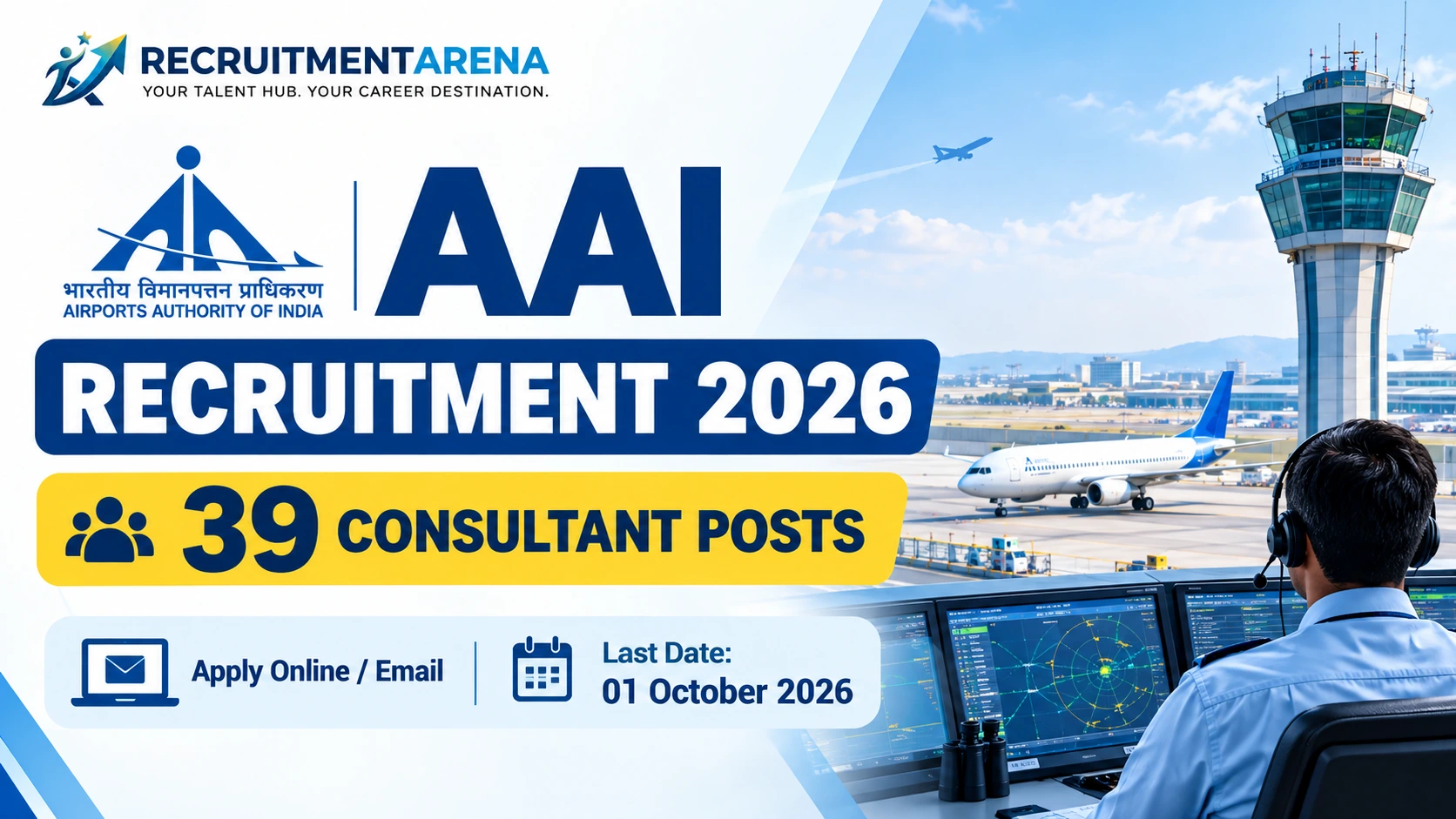 AAI Recruitment 2026: Apply For 39 Consultant Posts, Check Eligibility, Salary & Application Process